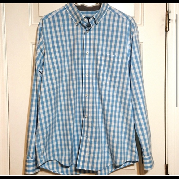George Blue Checkered Large Button Down - Picture 3 of 5
